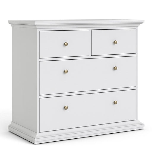 Paris 4-Drawer Chest: Stylish Storage Solution-left image