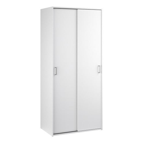 Space Wardrobe - 2 Sliding Doors in White