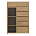 The Shetland 1-Door, 6-Drawer Cupboard: Stylish and Spacious Storage-all draws open front image