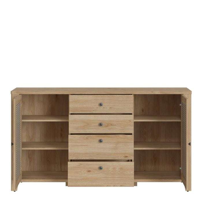 Cestino 2 Door 4 Drawer Sideboard Front Image 