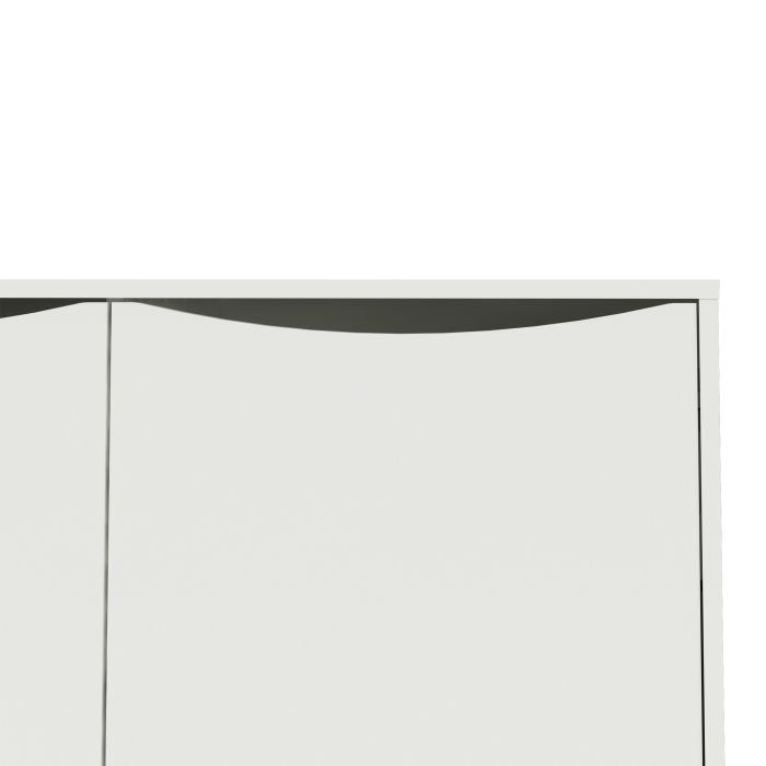 Side Cabinet 2 Door 3 Drawer By Fur In Grey And White