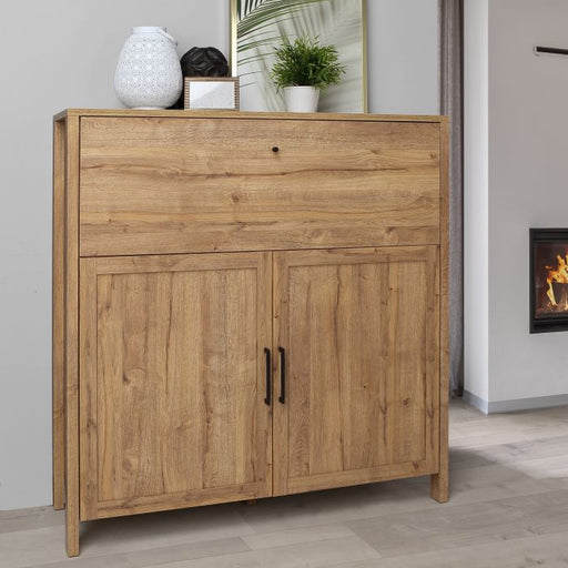 Multi Brun High Chest in Waterford Oak Stylish Storage Solution- front image