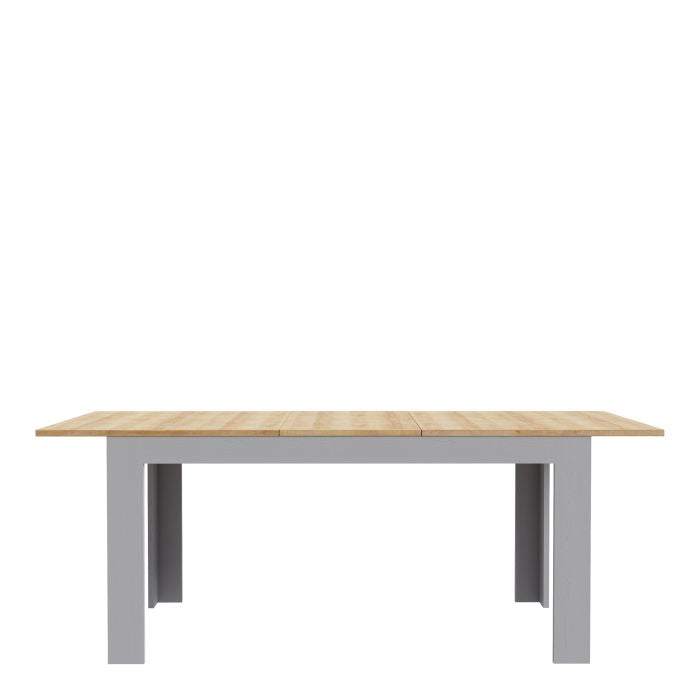 Riviera Oak/Navy Extendable Dining Table - Versatile 160-207cm Length