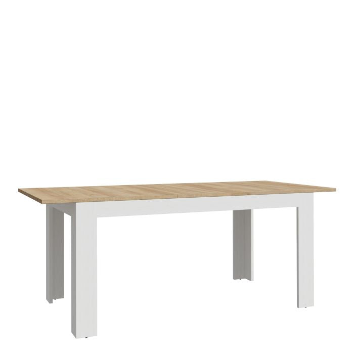 Riviera Oak/Navy Extendable Dining Table - Versatile 160-207cm Length
