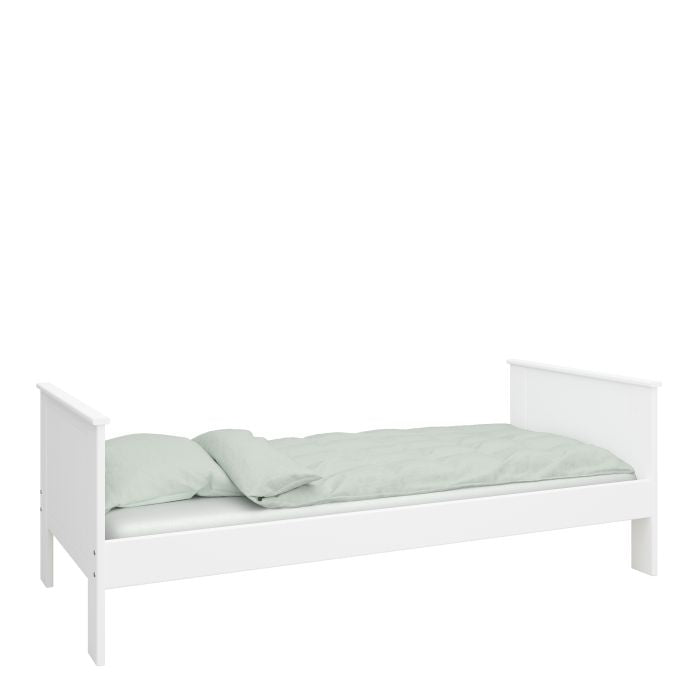 Simple White Kids Single Bed By Alba