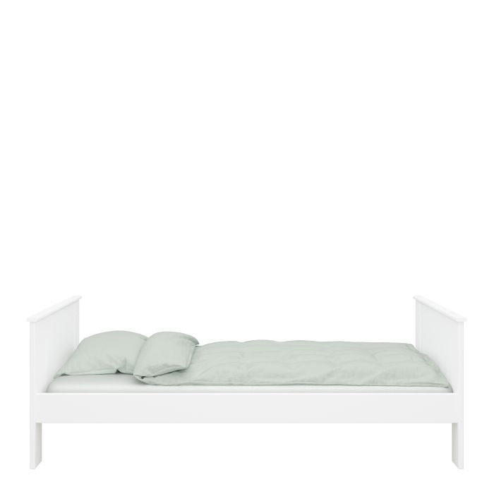 Simple White Kids Single Bed By Alba