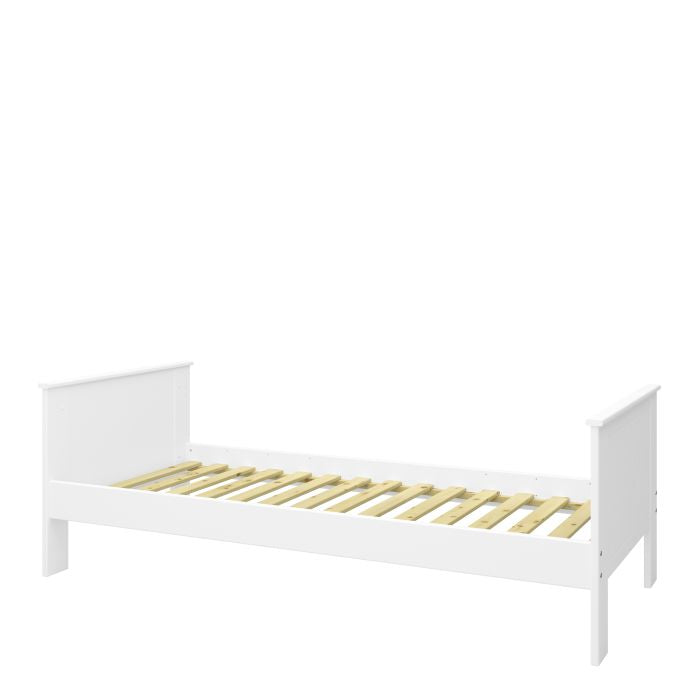 Simple White Kids Single Bed By Alba