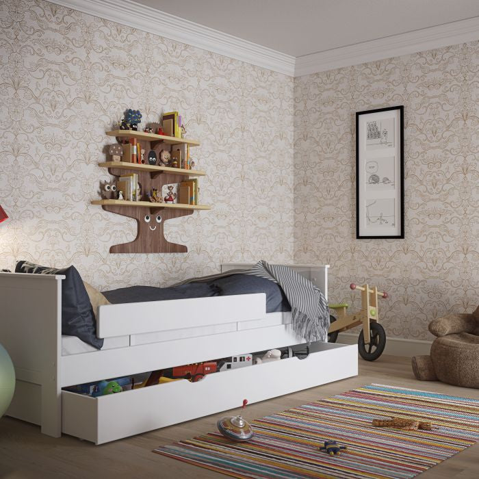 Simple White Kids Single Bed By Alba