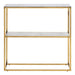 Alisma Console Table With Marble & Gold Effect - MILES AND BRIGGS