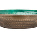 Aztec Collection Brass Embossed Ceramic Large Bowl - MILES AND BRIGGS
