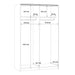 Babetta 2 Door Sliding Wardrobe in Matt White with Mirrored Door - MILES AND BRIGGS