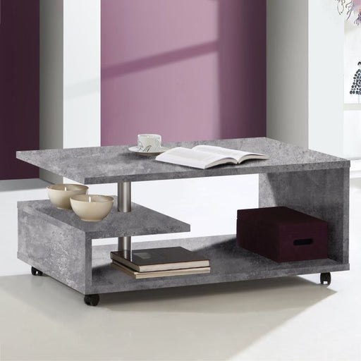 Bailey Coffee Table in Concrete Grey - MILES AND BRIGGS