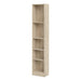 Basic Tall Narrow Bookcase (4 Shelves) in Oak Wood - MILES AND BRIGGS