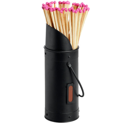 Black Matchstick Holder with 60 Matches - MILES AND BRIGGS