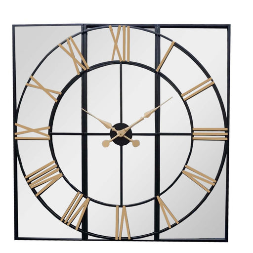 Brooklyn Black And Gold Wall Clock - MILES AND BRIGGS