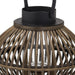 Brown Bamboo Style Large Lantern - MILES AND BRIGGS