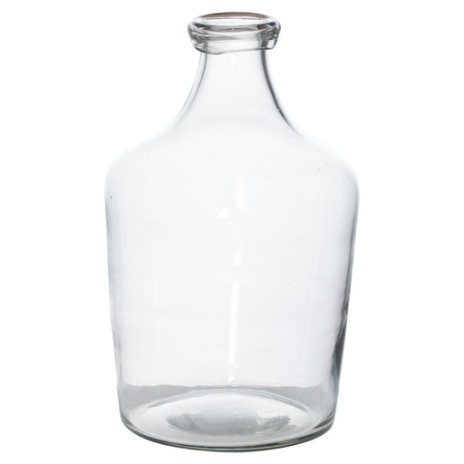 Bulbous Narrow Neck Glass Vase - MILES AND BRIGGS