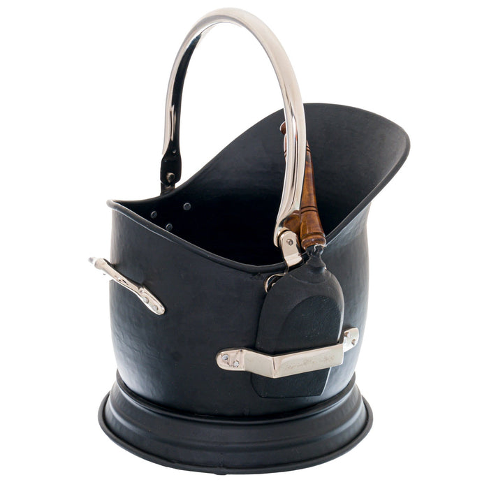 Chrome Handled Coal Bucket - MILES AND BRIGGS