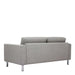 Cleveland 2-Seater Sofa in Nova Light Grey - MILES AND BRIGGS