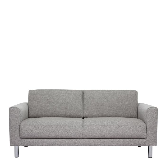 Cleveland 2-Seater Sofa in Nova Light Grey - MILES AND BRIGGS