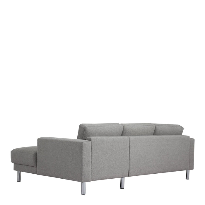 Cleveland Chaise Lounge Sofa (Right Hand) in Nova Anthracite - MILES AND BRIGGS