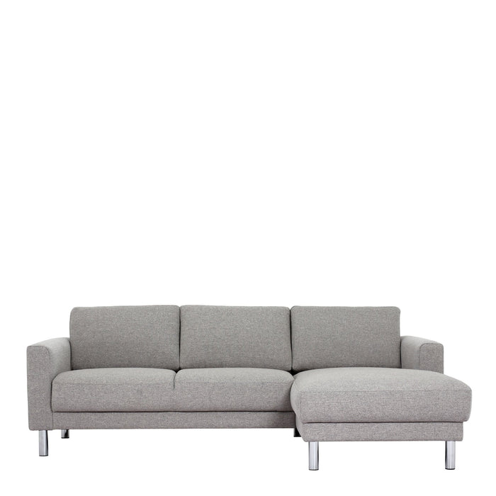 Cleveland Chaise Lounge Sofa (Right Hand) in Nova Anthracite - MILES AND BRIGGS