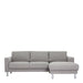 Cleveland Chaise Lounge Sofa (Right Hand) in Nova Anthracite - MILES AND BRIGGS