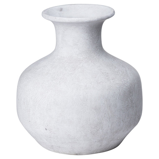 Darcy Squat Stone Vase - MILES AND BRIGGS