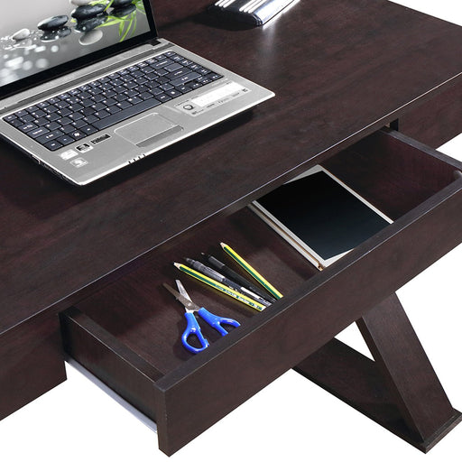 Desk With Drawer Espresso Colour - MILES AND BRIGGS