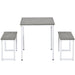 Dining Table and Bench Set 4-Person for Kitchen Patio Outdoor - MILES AND BRIGGS