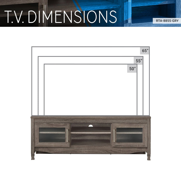 Display Unit For Large TVs With Storage Clatter Free System - MILES AND BRIGGS