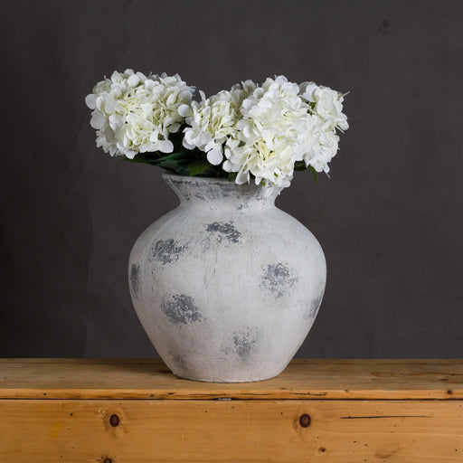 Downton Large Antique White Vase - MILES AND BRIGGS