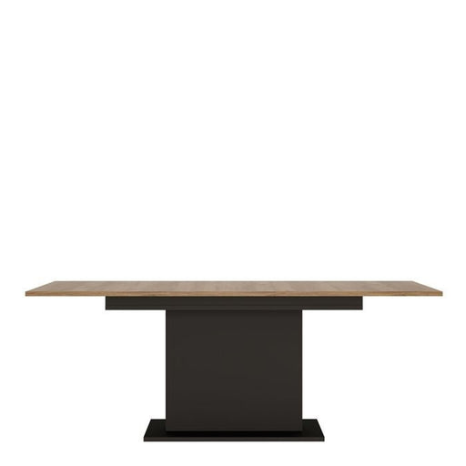 Extending Dining Table By Brolo 160cm to 200cm In Walnut and Dark Panel Finish - MILES AND BRIGGS