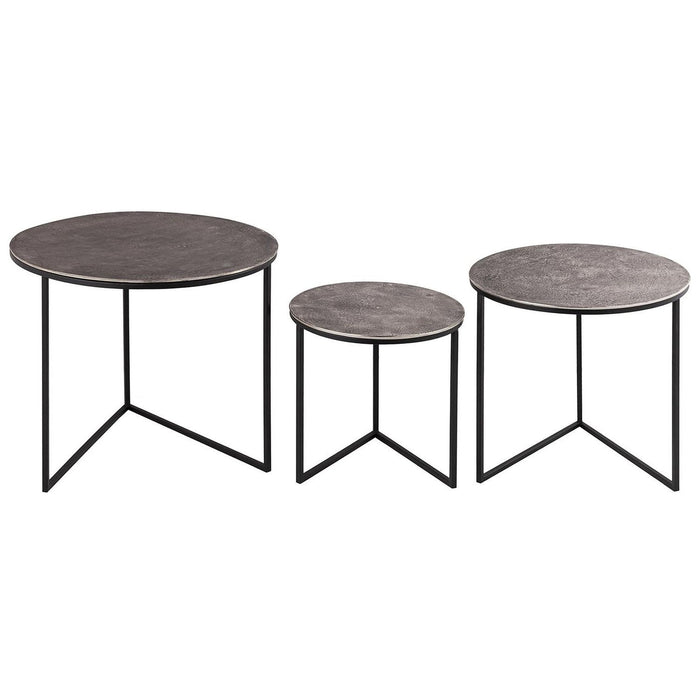 Farrah Collection Set of Three Round Tables - MILES AND BRIGGS