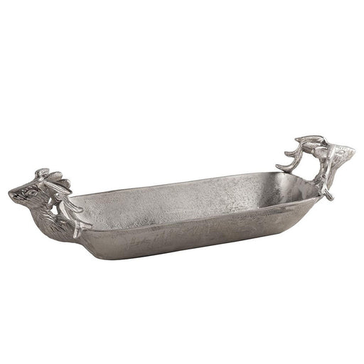 Farrah Collection Silver Deer Display Tray - MILES AND BRIGGS