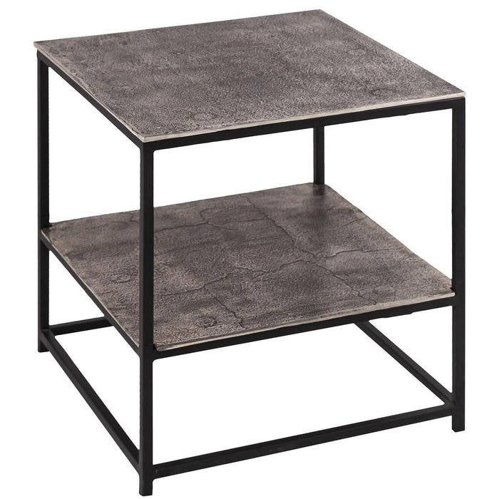 Farrah Collection Silver Side Table - MILES AND BRIGGS