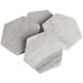 Grey Marble Hexagonal Coasters - Vitaly Decor