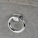 Silver Roll Top Dining Chair With Ring Pull - Vitaly Decor