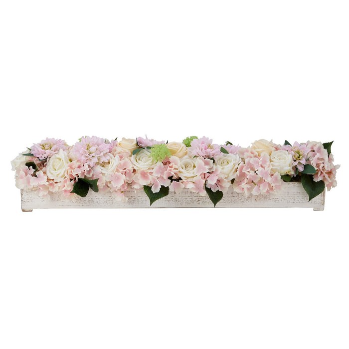 White Wash Table Runner Holder