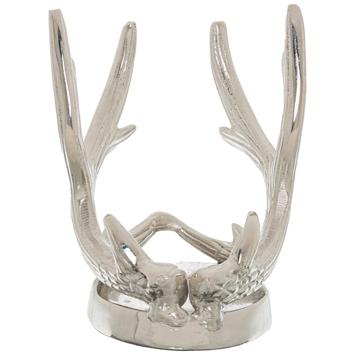 Silver Antler Wine Bottle Holder