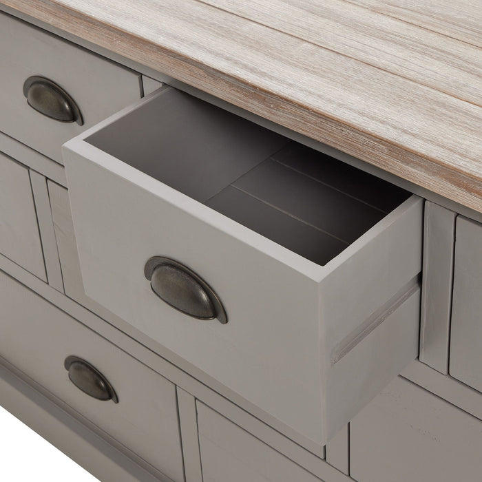 The Oxley Collection Nine-Drawer Chest Stylish and Spacious Storage Solution-top draw open image