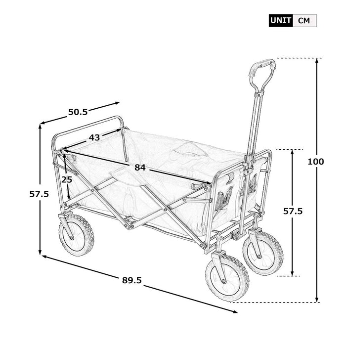 Garden Collapsible Portable Folding Cart