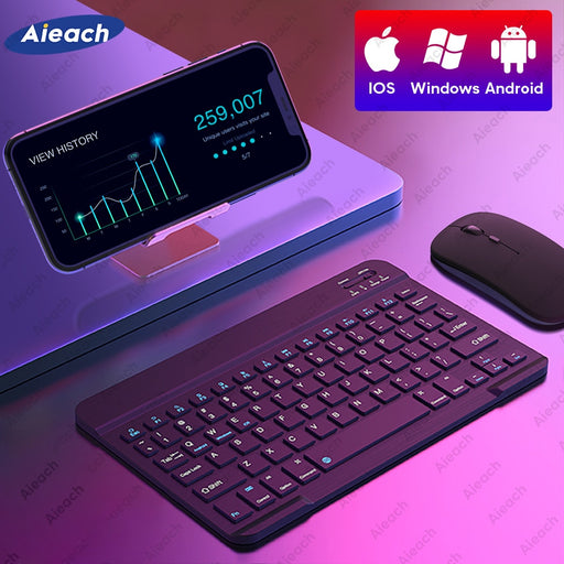 Wireless Bluetooth-compatible Keyboard For Tablet iPad Laptop - Vitaly Decor