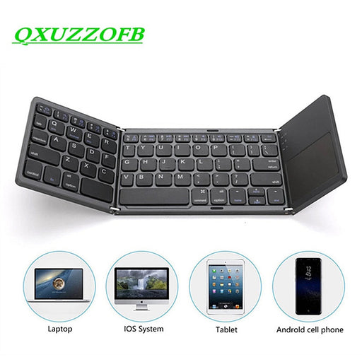 Ultra-thin Portable Folding Keyboard Wireless Bluetooth With Touchpad - Vitaly Decor